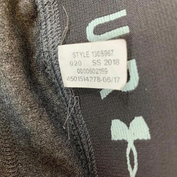 Under Armour Womens Compression HeatGear Legging Gray Teal Sz Medium Activewear - Picture 7 of 7